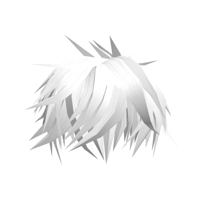 Messy Anime Spiky Boys Emo Hair (White)