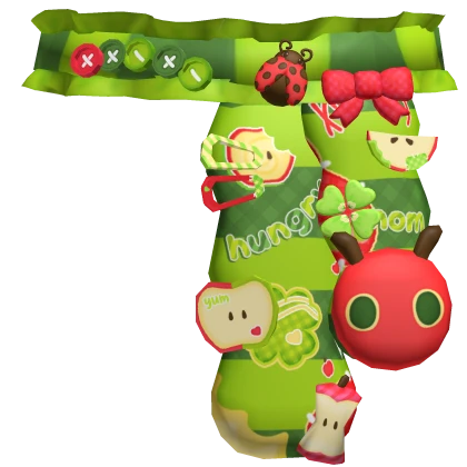 harajuku igari twee heisei apple caterpillar scarf