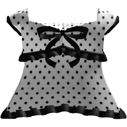 3.0 cute black polka dot dress