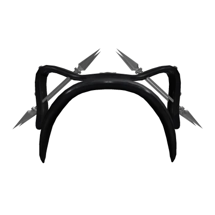 Cute Gothic Cat Headband With Piercing (Black)