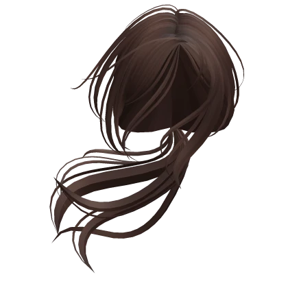 windy horror protagonist ponytail in brown