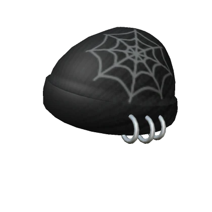 Pierced Spider Web Beanie