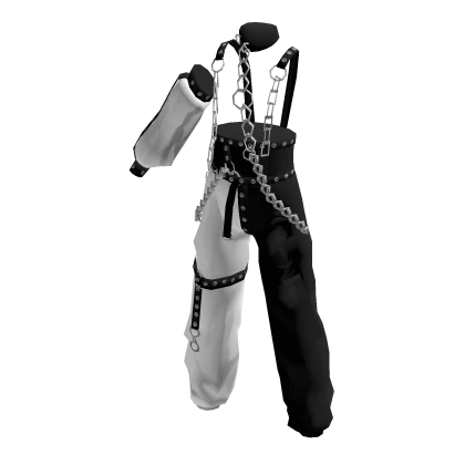 Toon Black and White Jumpsuit