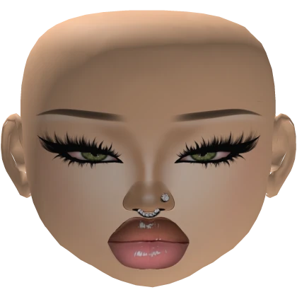 CUTE baddie latina girl mesh makeup wear lashes