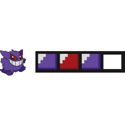 Gengar 8-Bit Hp Health Bar V1