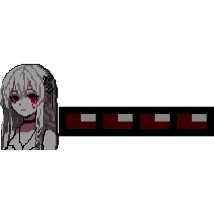 Anime Girl 8Bit Health Bar Addon Ver2