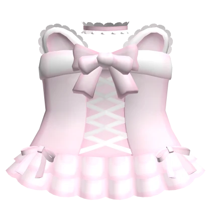 cute kawaii pink bunny ruffled dress 3.0