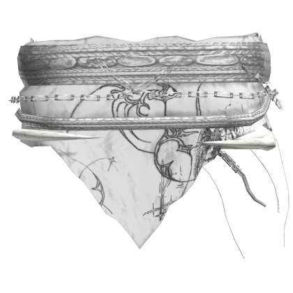 Ancient Gunda Temple White Cloth Bracelet