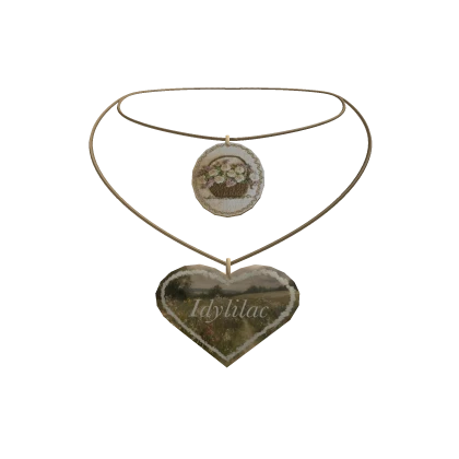Vintage fairy brown necklace  layered 3.0