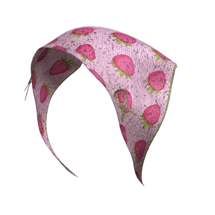 Harajuku Headscarf Bandana in strawberry pink