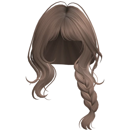 Light Brown Wavy Braided Ponytail
