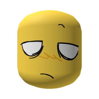 Tired Sad Emo Scene Noob Face [Yellow]