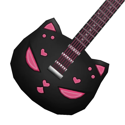 ⊱┊cute cat electric anime guitar pink y2k