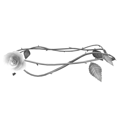 White Silver Rose Waist Decoration [1.0]