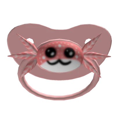 Kawaii Pink Axolotl Pacifier