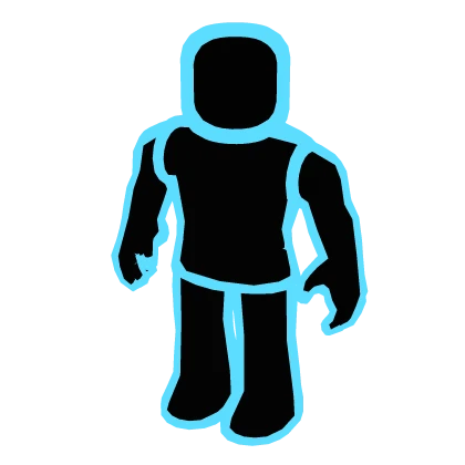 Cyan Blue Outline Full Avatar Aura