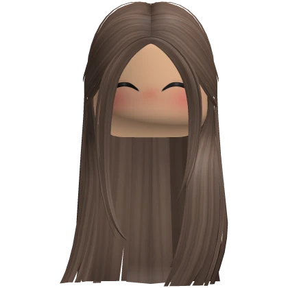 Cute Straight Sleek Girl Hair (Brown)