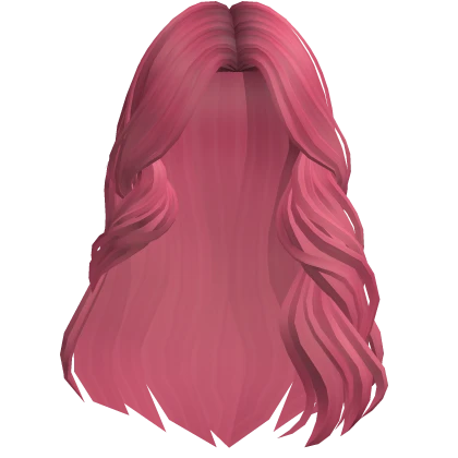 Cutesy Flowy Blow out Hair (Coral Pink