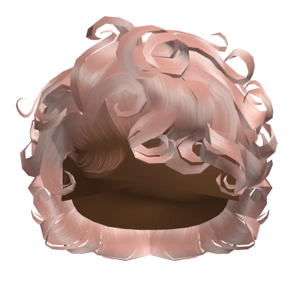☆ | Baby Pink Curly Bixie Cut