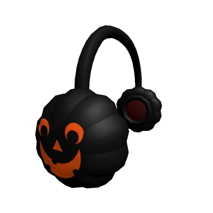 Black Pumpkin Earmuffs