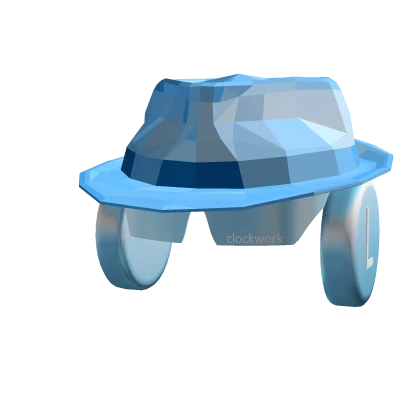 Shiny Blue Fedora+Headphones+shades