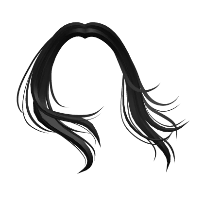 Wind Swept Bangs in Black