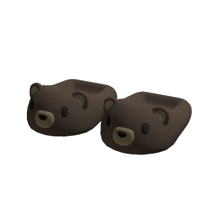 Bear Slippers Brown