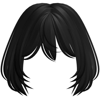 Anime Fluffy Vamp Bangs (Black)
