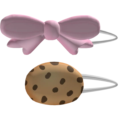 cute kawaii preppy cookie hairclips
