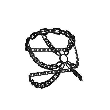 3.0 left shoulder chain bracelet in black