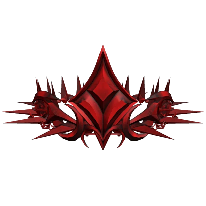(⌛) Crimson Red Spiky Crown