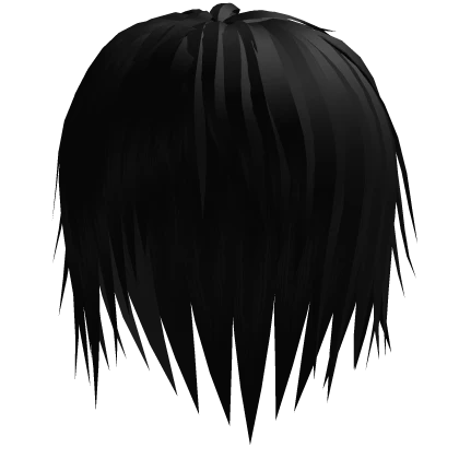Black Rockstar Emo Vkei Anime Hairstyle