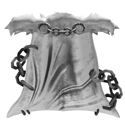 White Chained Fur Cape