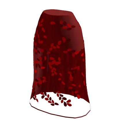♾️ Red transparent floral skirt