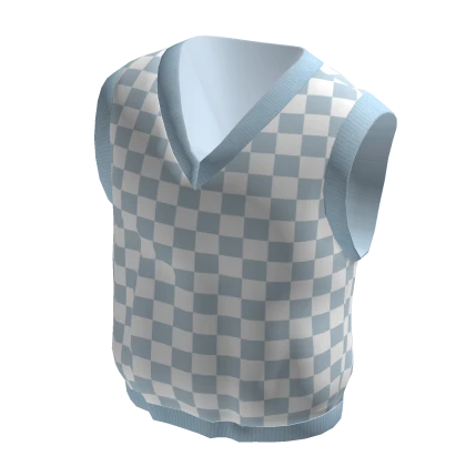 Blue Checkered Vest
