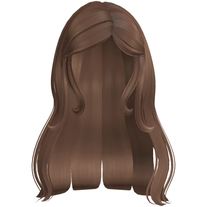 Long Framing Wavy Doll Hair in Light Brown