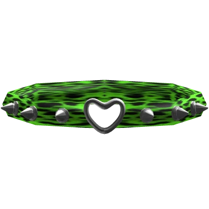 ♱ Green Scene Heart Choker