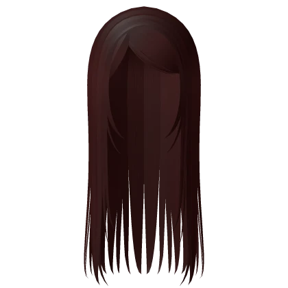 long straight emo y2k hair red vampire