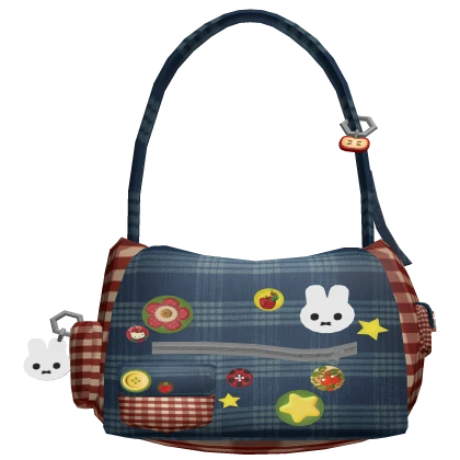 igari mori kei harajuku plaid shoulder bag