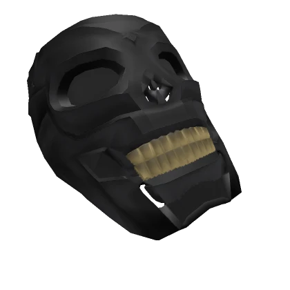 Raised Tactical Skeleton Mask (Gold Grill)