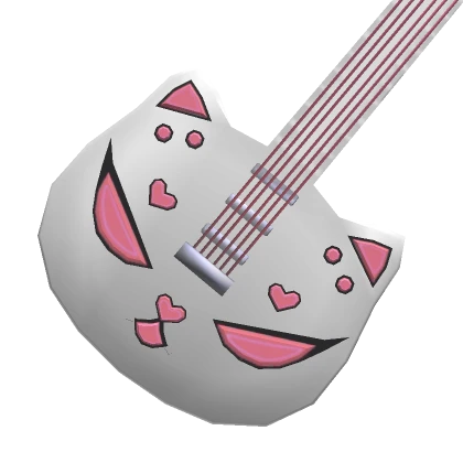 ⊱┊cute cat electric anime guitar pink y2k