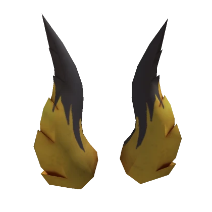 Plagued Half Gilded Emissary Horns