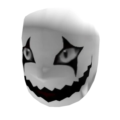 Silver Spooky Demon Mask