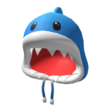 Plush Blue Shark Hoodie