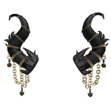 Black and Gold Royal Horns