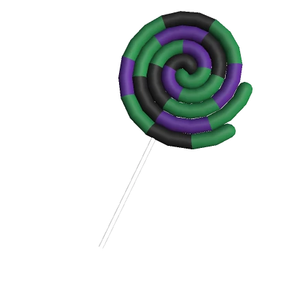 Green & Purple Spiral Lollipop