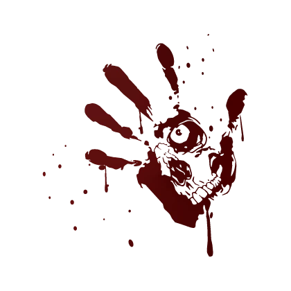 Bloody Hand Print (Right)