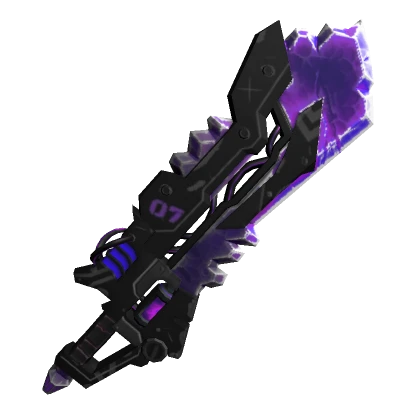 Corrupted Purple Anime Sword