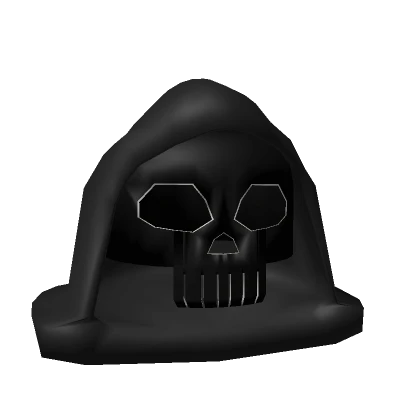 Death Skull Mask Hood Black Grim Reaper