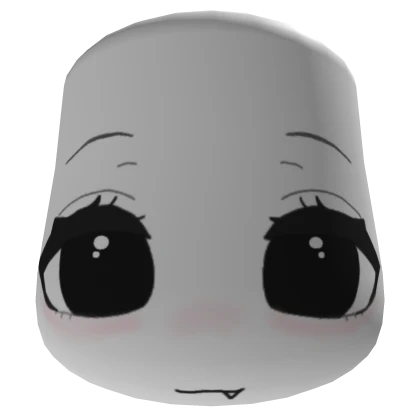 cute cheeks face w blush / w